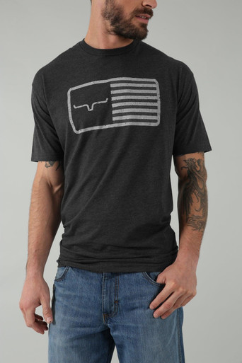 Kimes Ranch American Trucker Tee Shirt - Charcoal Heather
