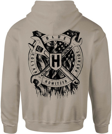 Howitzer Name Plate Pullover Hoodie Aluminum