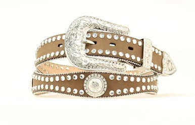 Nocana Western Belt BR.1 1/2"SclpRsCncMB