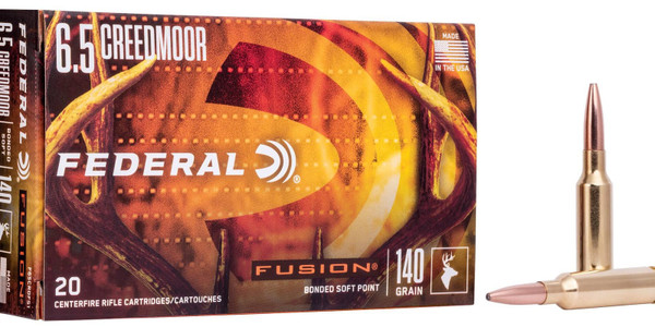 Federal 6.5 CREEDMOOR 140GR FUSION 20 RN F65CRDFS1