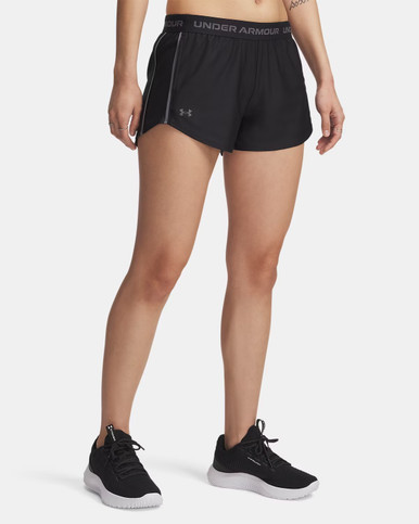 UA Tech Play Up Women's 3" Shorts Black LG
