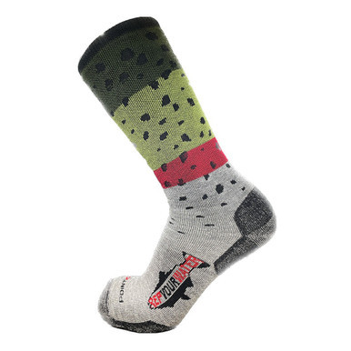 Rep Your Water Socks, Merino Blend Mid-Weight, Rainbow