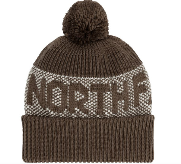 Retro Cabin Beanie Smokey Brown/White Dune-197803993186