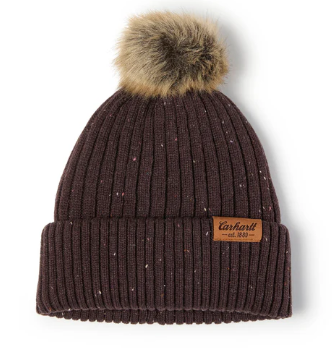 107103-BC0OS Women's Wool Blend Pom-Pom Beanie Dar-197219832437