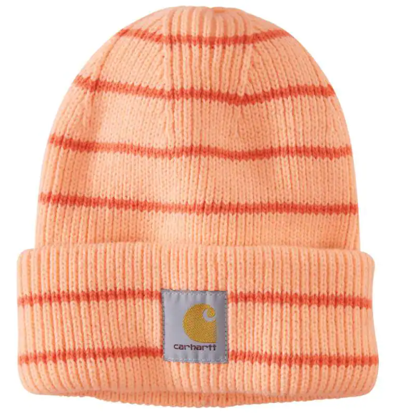 105560-P70OS Women's Rib Knit Beanie Rosewater Str-197219852329