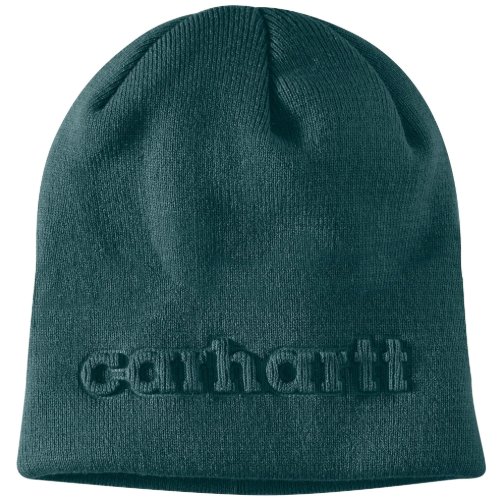 107002-GM1OS Knit Embossed Beanie Greenstone -25-197219825590