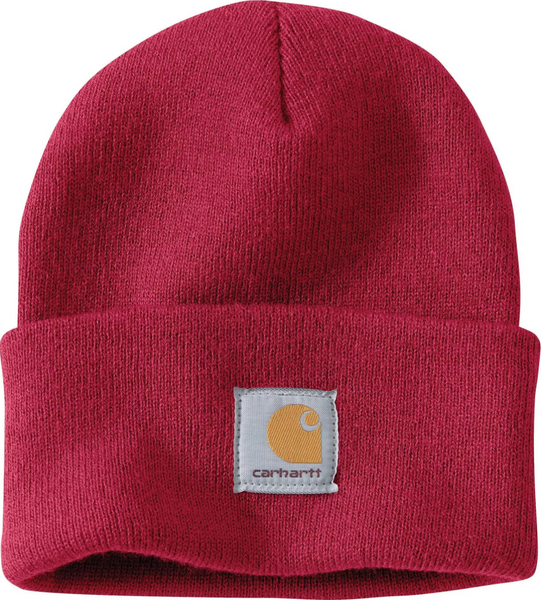 A18-R59OS Knit Cuffed Beanie Industry Red -25-197219813948