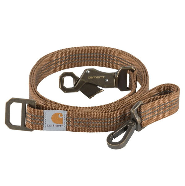 L Carhartt Dog Leash Carhartt Brown / Brushed Bras-888999305487