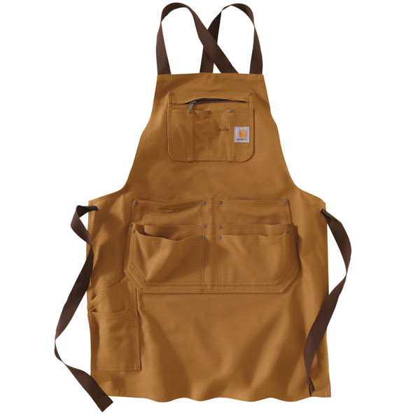 106857-BRNOS Women's Canvas Apron Carhartt Brown --197219459023