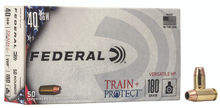 TP40VHP1 FEDERAL 40 S&W 180GR TRAIN + PROTECT VHP-604544627282