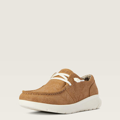 Wms Hilo Tan Floral Emboss6b-210000337057