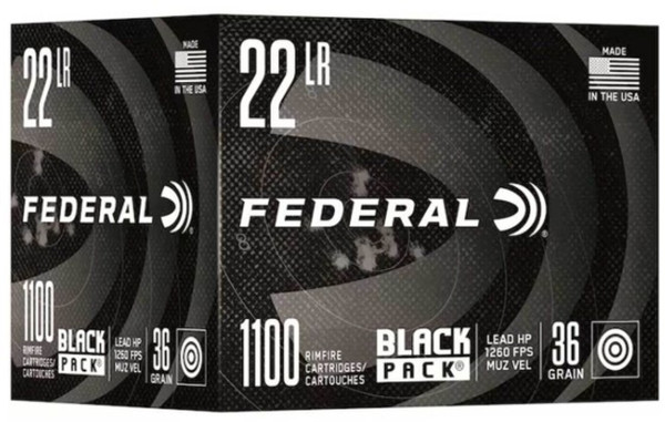 Black Pack Rimfire, 22 Long Rifle, 36 Grain, Coppe-604544705935
