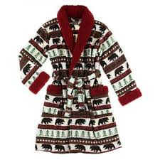 Bear Fair Isle Bathrobe S/M-210000218099