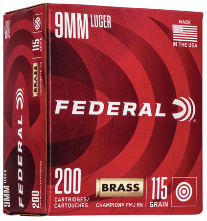 FEDERAL 9MM 115GR FMJ CHAMP. TRAINING 121122-604544634211