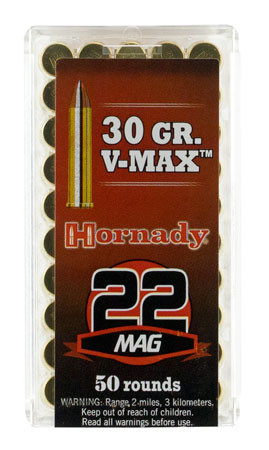 Hornady AMMO 22 WMR 30 GR V-MAX®-090255832020