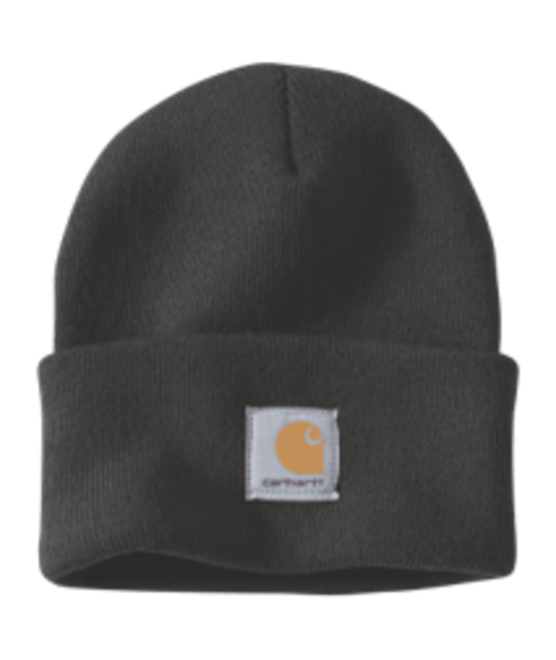 A18-BLK OS Black Knit Cuffed Beanie -26-035481015373