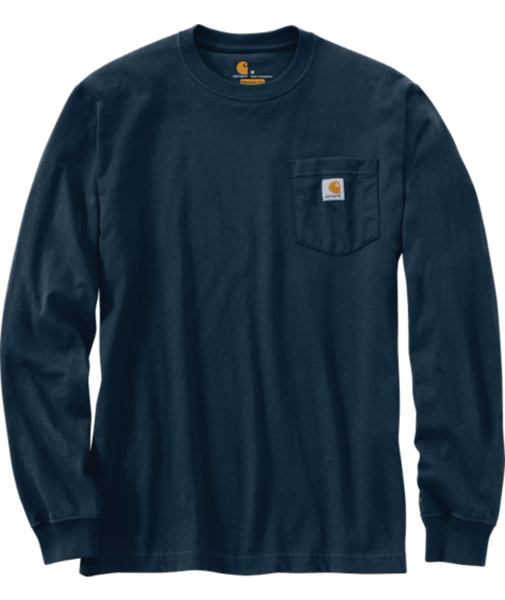 K126-NVY 2XL Navy Loose Fit Heavyweight Long-Sleev-210000133835