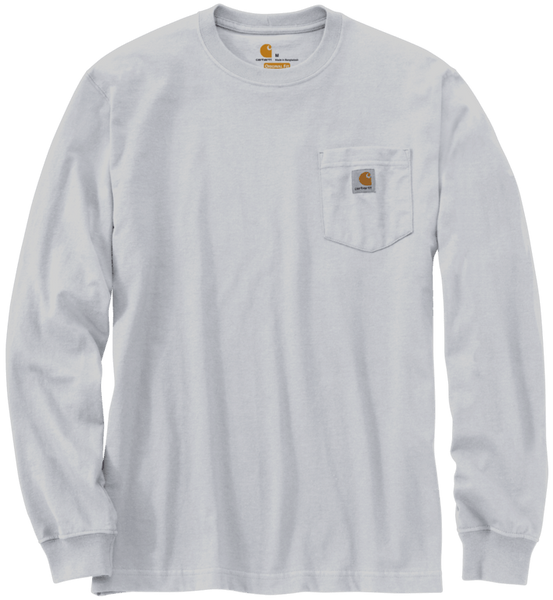 K126-WHT L White Loose Fit Heavyweight Long-Sleeve-210000133866