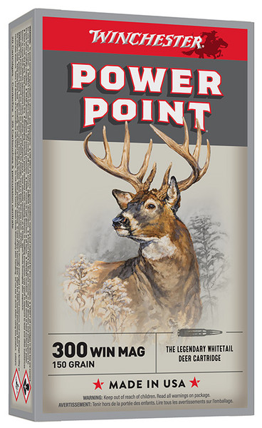 WINCHESTER POWER-POINT 300WINMAG 150GR X30WM1-020892200814