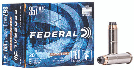 FEDERAL POWER-SHOK 357MAG 180GR JHP C357G-029465093013