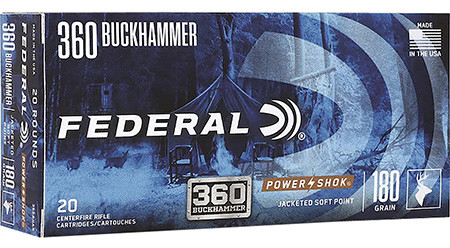 360BHAS FEDERAL 360 BUCKHAMMER 180GR POWER-SHOK 20-604544688276