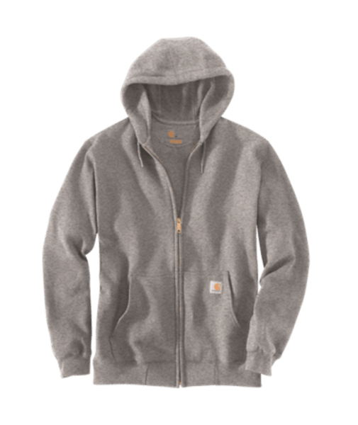 K122 HGY L Loose Fit Midweight Full-Zip Sweatshirt-035481180583