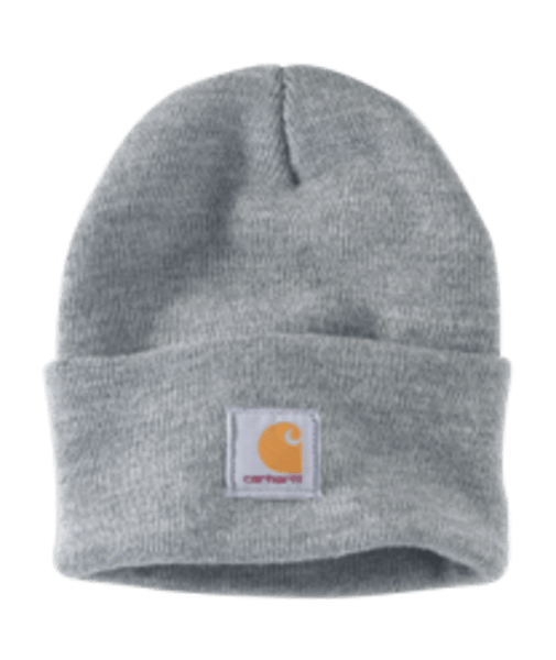 A18-HGYOS Knit Cuffed Beanie Heather Gray -25-035481199936