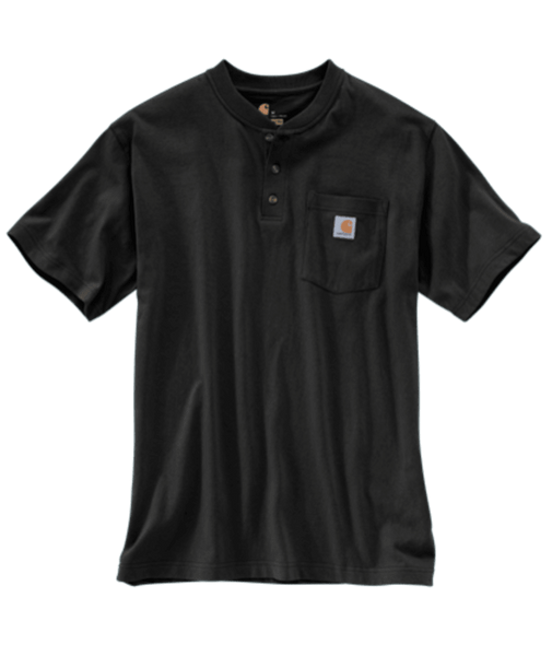 K84-BLK XL Black Loose Fit Heavyweight Short-Sleev-210000134357