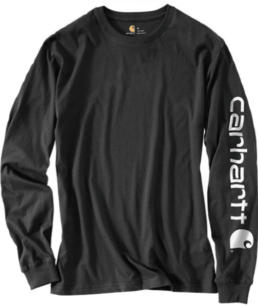 K231-BLK S Black Loose Fit Heavyweight Long-Sleeve-210000134127