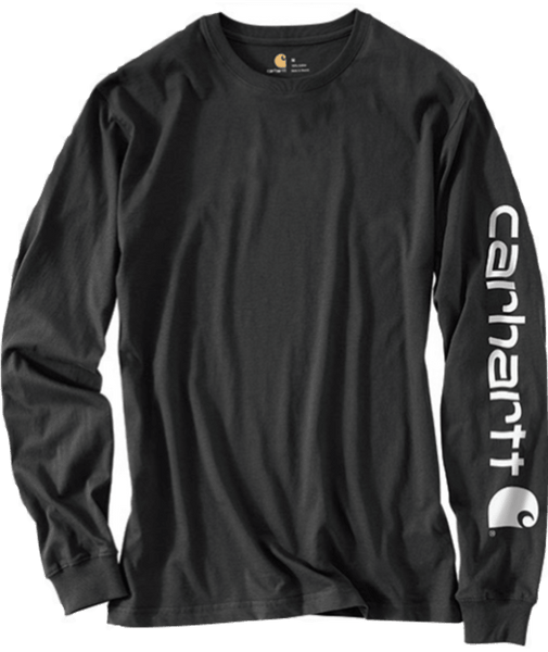 K231-BLK L Black Loose Fit Heavyweight Long-Sleeve-210000170917