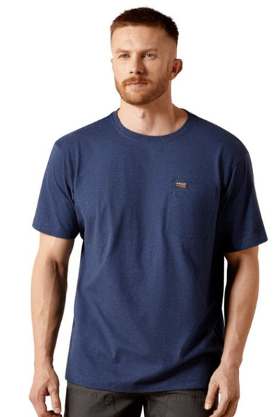 XXL R MNS RBR CTN STRNG STND PKT SS TSHRT NVYH NAV-197318358739
