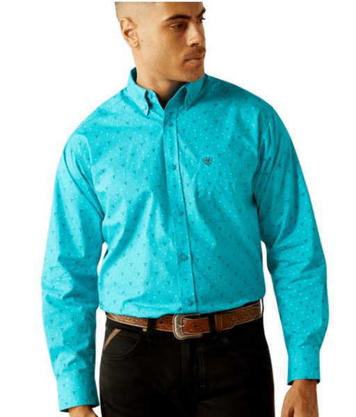 10058762 LG R TURQUOISE MNS Willke Classic Fit Shi-197318399466