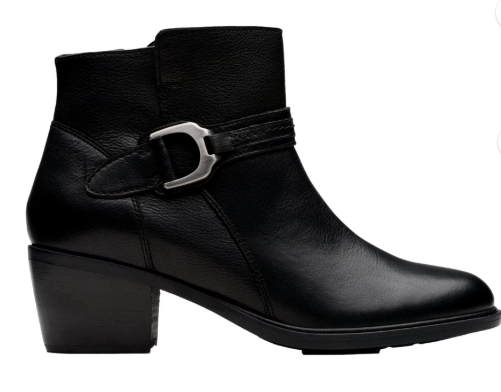 Neva Buckle Black Leather Sz 7.5-210000410529