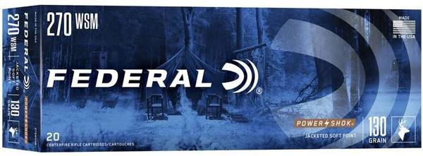 270WSME FEDERAL 270 WSM 130GR POWER-SHOK SP 20 RND-029465097271
