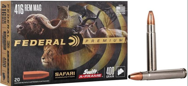 P416RSA FEDERAL 416 REM MAG 400GR SWIFT A-FRAME 20-029465061197