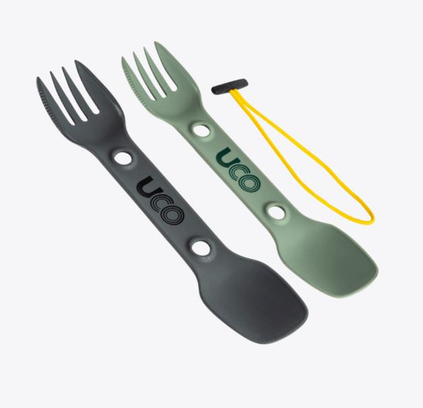 F-SP-Ut-2Pkutility Spork 2 Pack CAMPGREEN CHARCOAL-210000168507