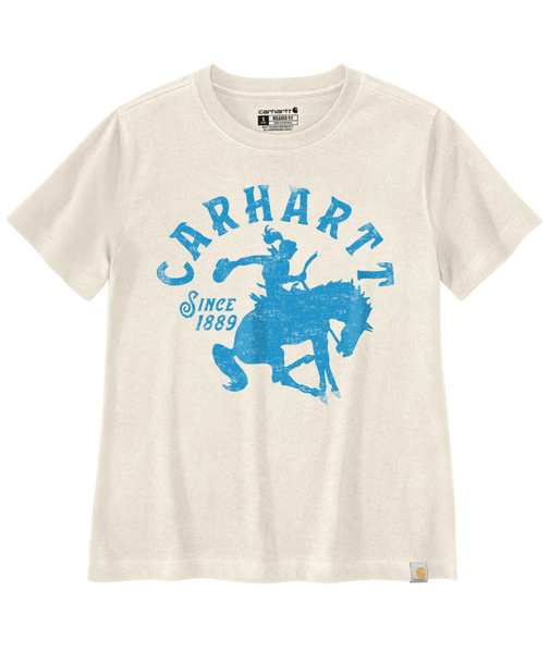 107385 XS REG Eggshell W Irvine Rlxd Horse TShrt --199133034218