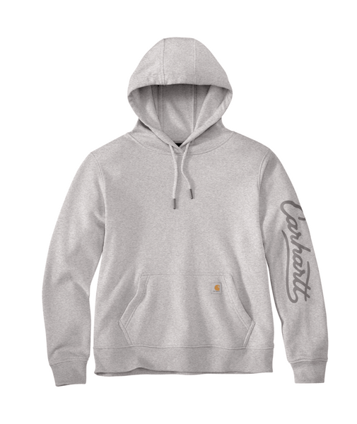 107414 M REG Heather Gray W Sawyer Script Swtshrt-199133040011