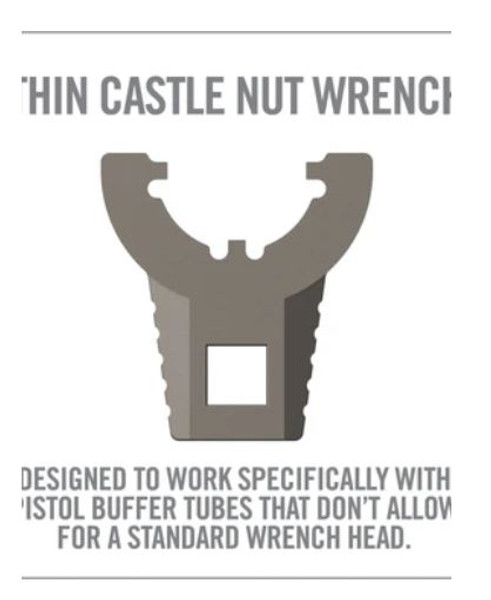 Master-Fit Thin Castle Nut Wrench-25-813119013850 Master-Fit Thin Castle Nut Wrench-25-813119013850