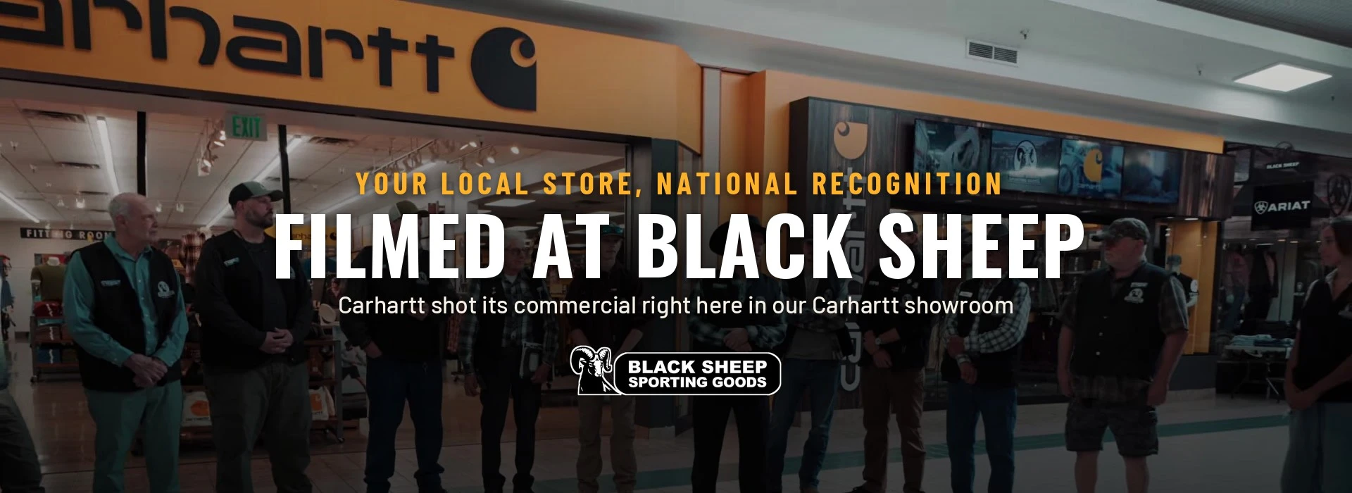 Your local store, national recognition: Carhartt commercial filmed at Black Sheep Sporting Goods