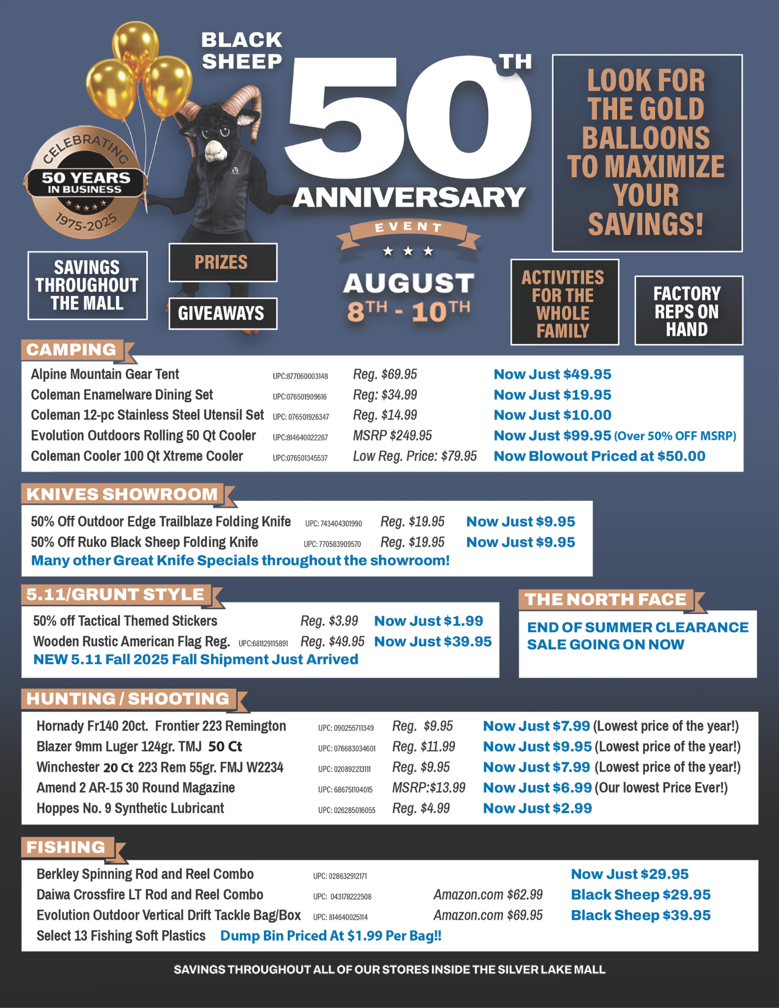 50th Anniversary Sale Ad