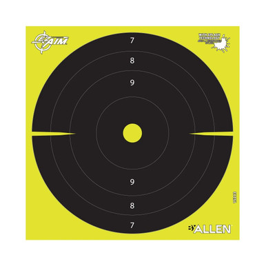 Allen Reactive Bullseye Paper Shooting Targets, 8