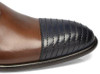 Leather Men's Oxfords Stitched Toe Heel Cap