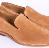 Handmade Goodyear Welted Velour Slip-on Men's Loafers