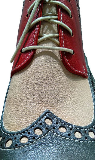 Leather Wingtip Chukka Boots