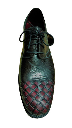 Leather Braided Men's Derby