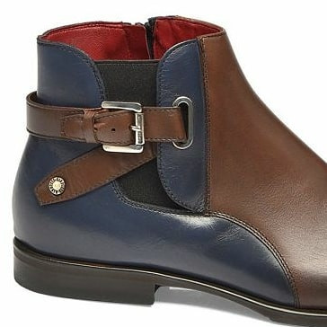 Leather Zip-Up High Men's Ankle Boots