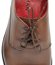 Leather Men's Oxfords Stitched Toe Heel Cap