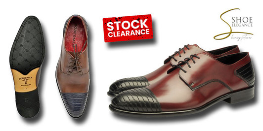 Leather Men's Oxfords Stitched Toe Heel Cap