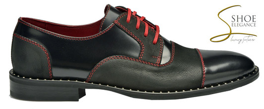 Leather & Velour Men's Derby